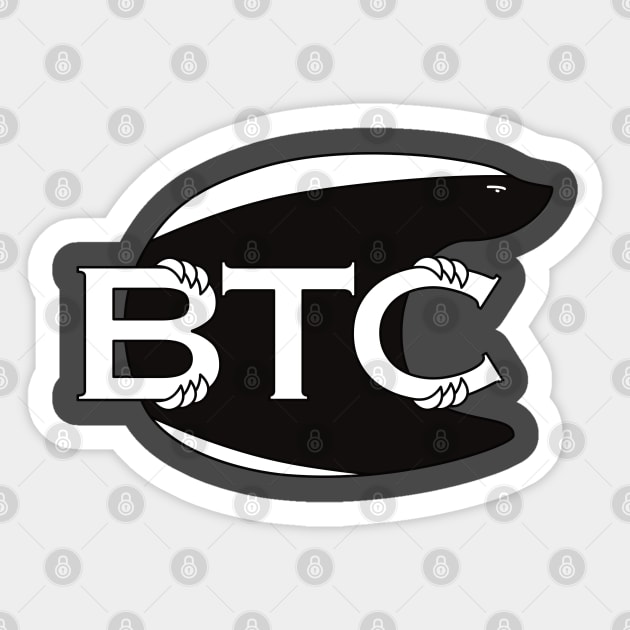 Bitcoin BTC Honey Badger Logo Sticker by EnvelopeStudio